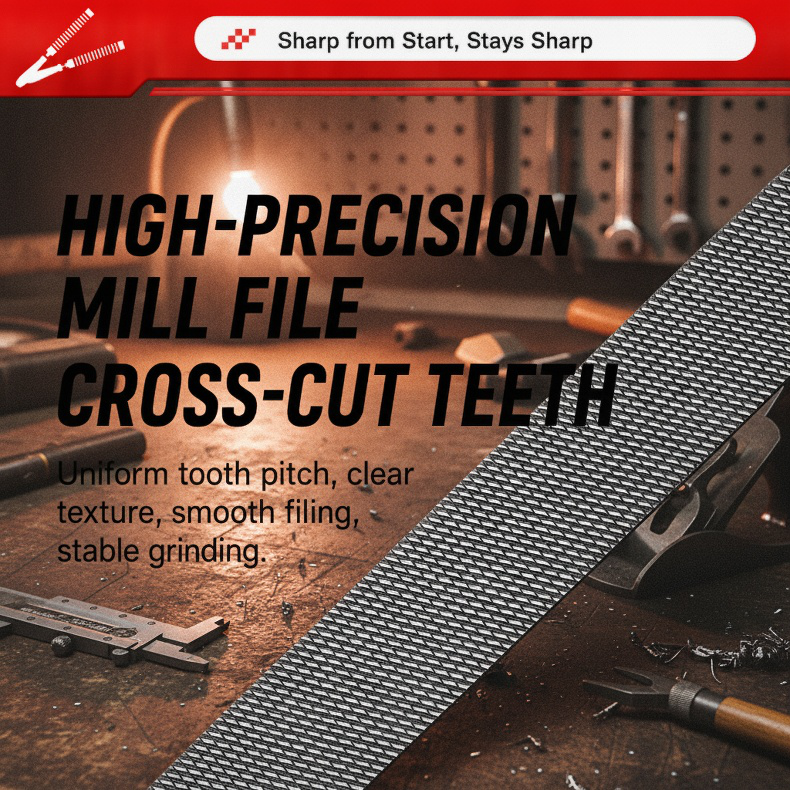 Sharpening a saw blade using the rhombus tool