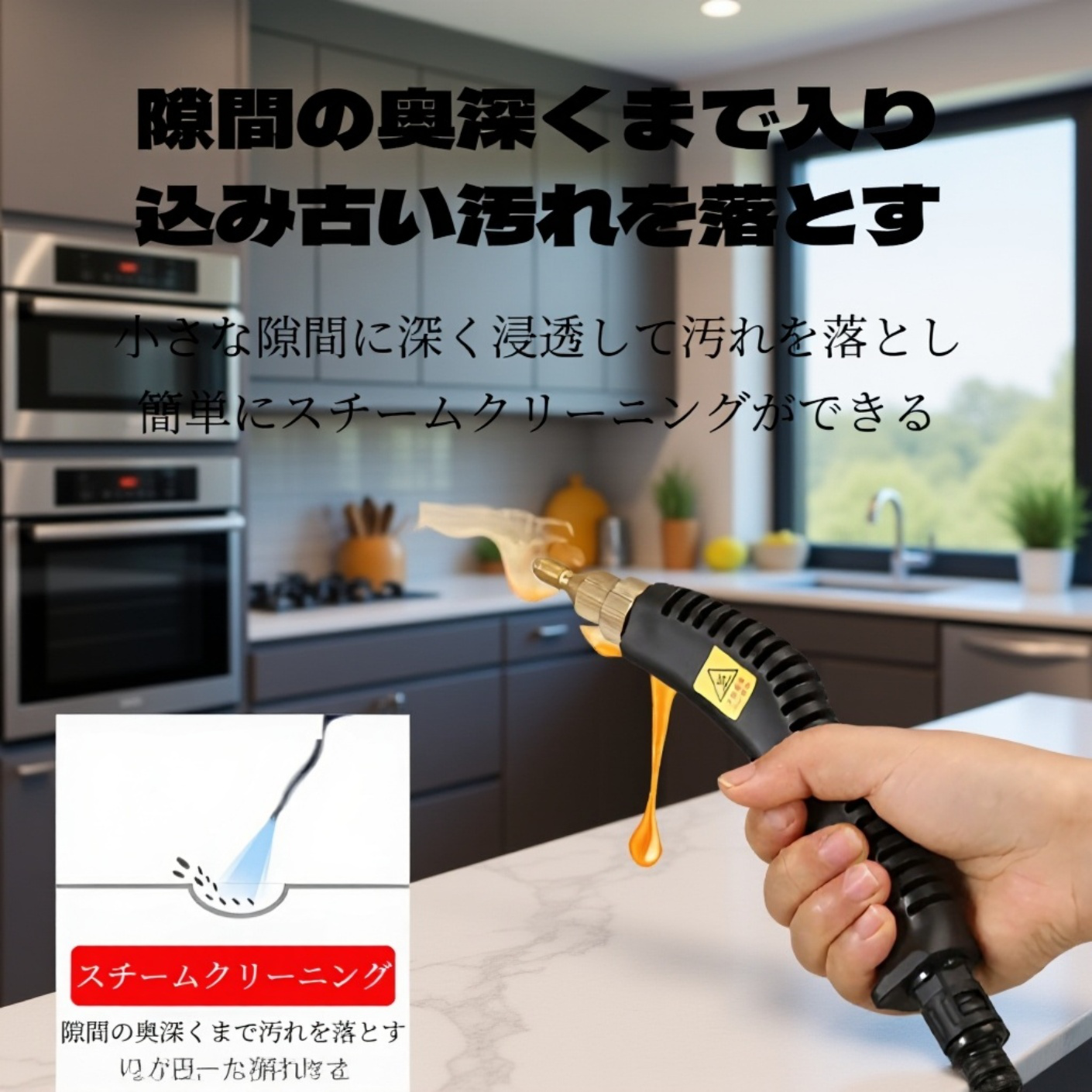 家庭用スチーム高圧クリーナー