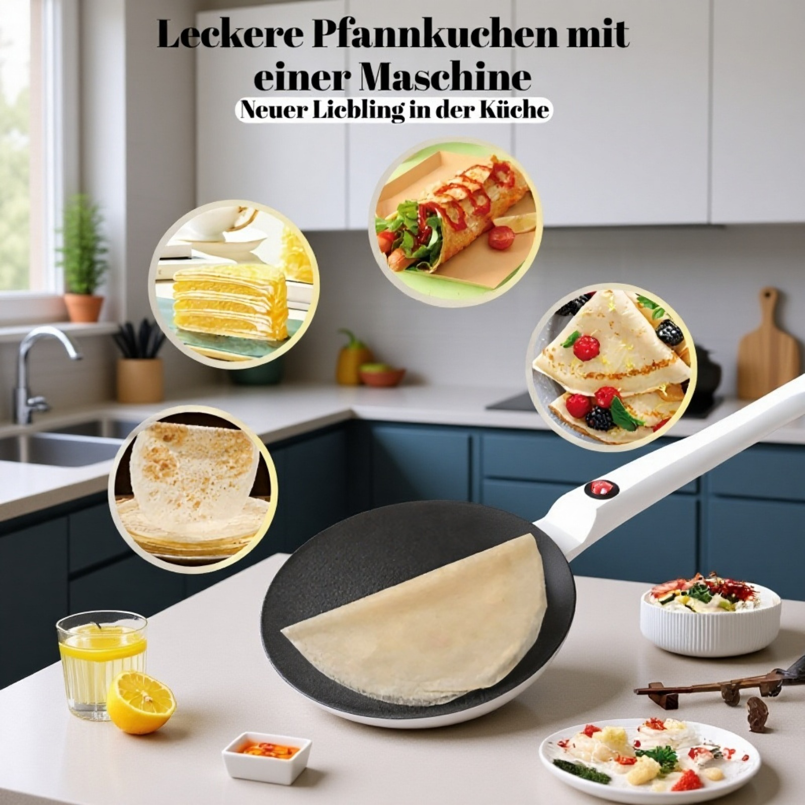 Frühlingspfannkuchen-Rollmaschine, Antihaft Pfannkuchen-Pfanne