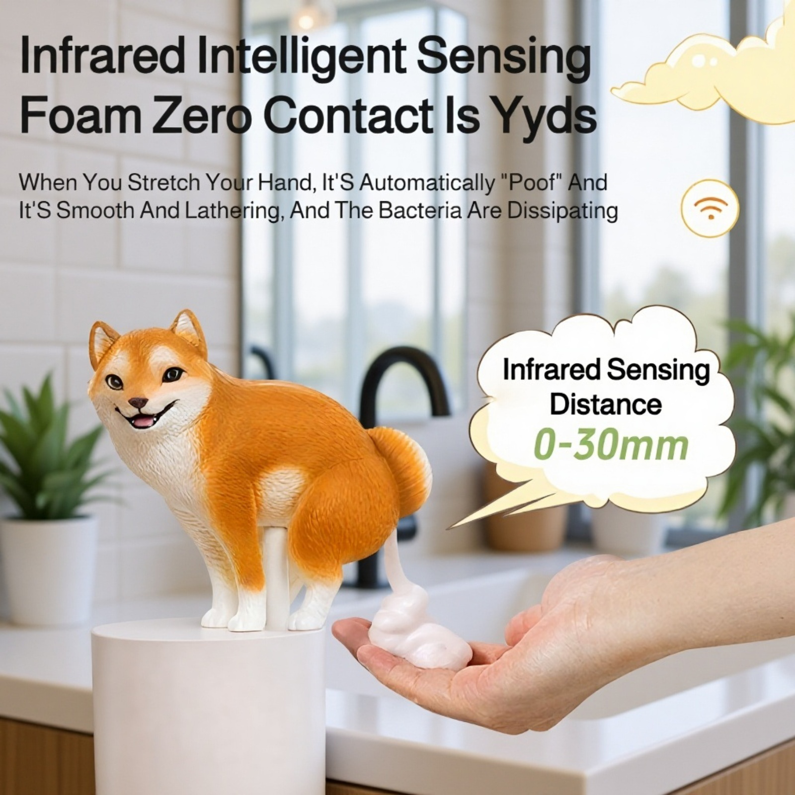 Funny Pigeon Poop Foam Soap Dispenser