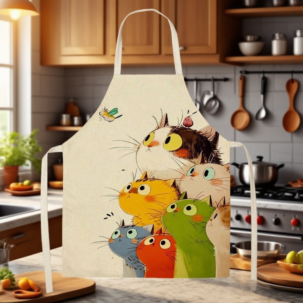 부드럽고 안전한 어린이용 앞치마