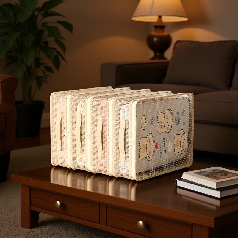 Bolsa de almacenamiento transparente y visible, organizador multipropósito, práctica y conveniente