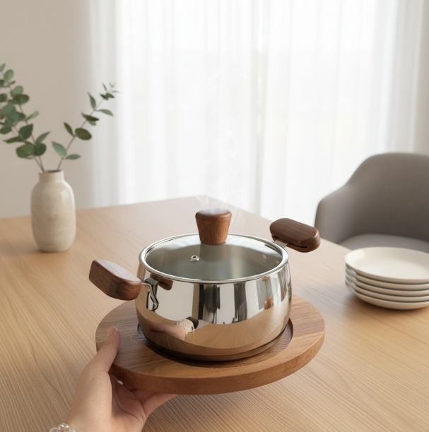One-person food 316 stainless steel baby special food pot small milk pot household baby steaming and