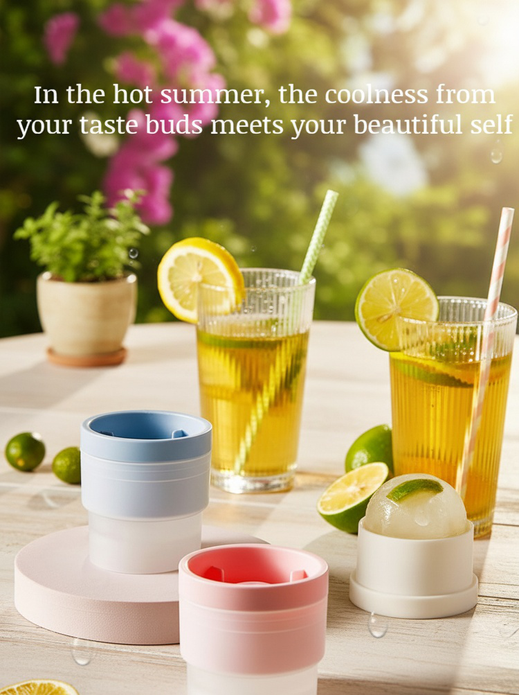 Durable ice ball maker for cocktails and whiskey