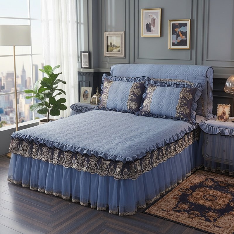 Three-piece bedding set for all bed sizes