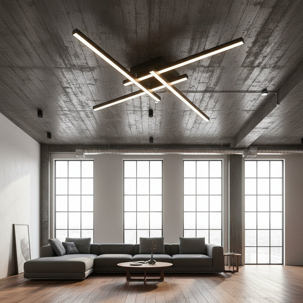 Minimalistische LED-Deckenleuchte, geeignet für verschiedene Wohnbereiche