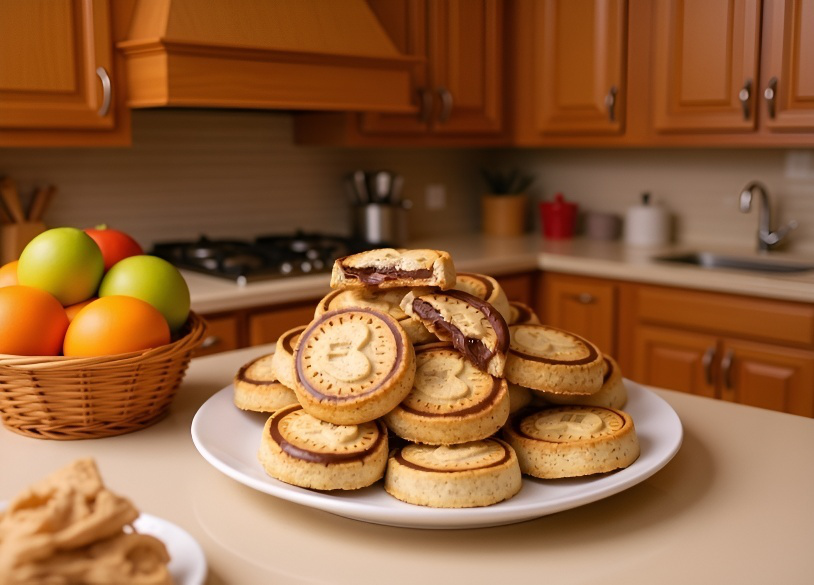 쿠키 더미의 다양한 각도 이미지