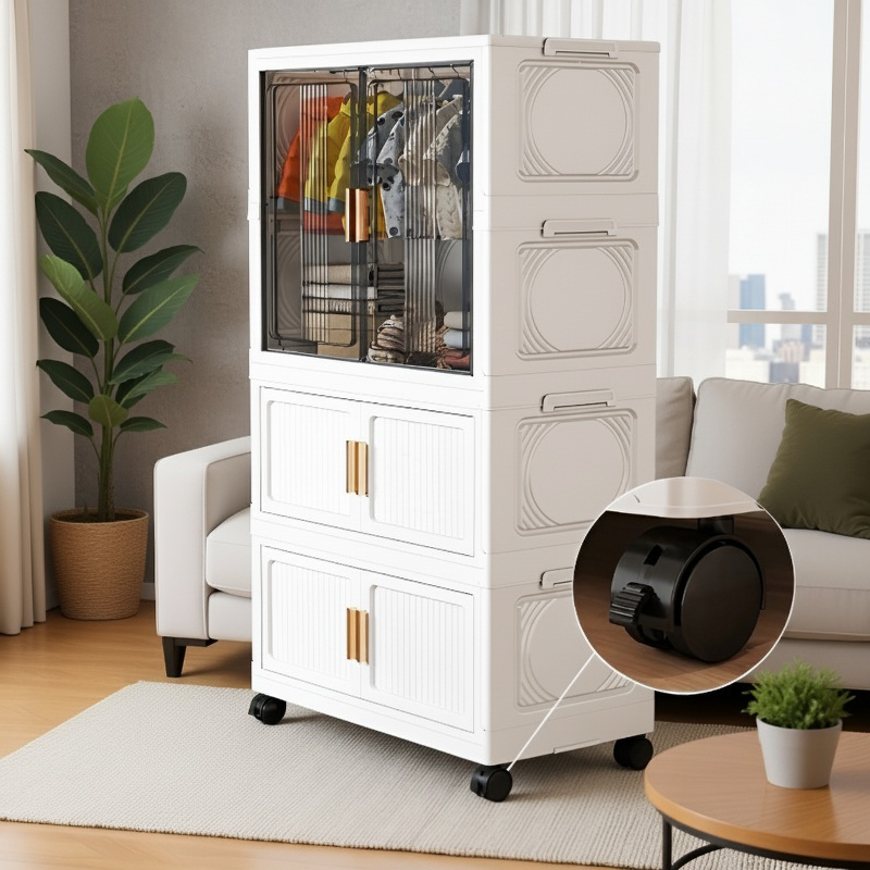 Détails de la poignée de la boîte de rangement pliable en plastique