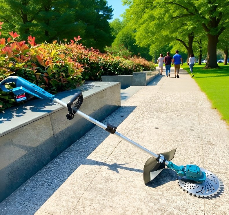 Rechargeable weed cleaner for outdoor maintenance