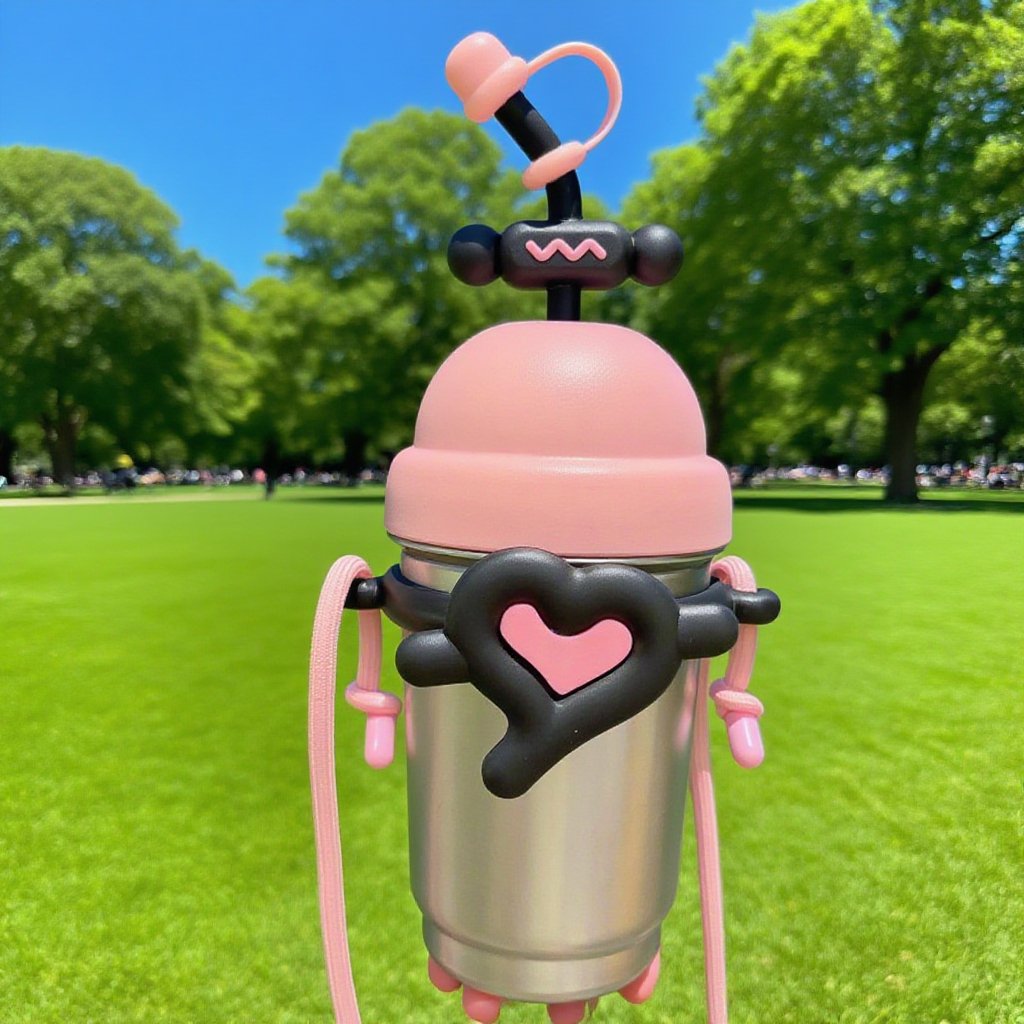 316不鏽鋼便攜愛心保溫杯