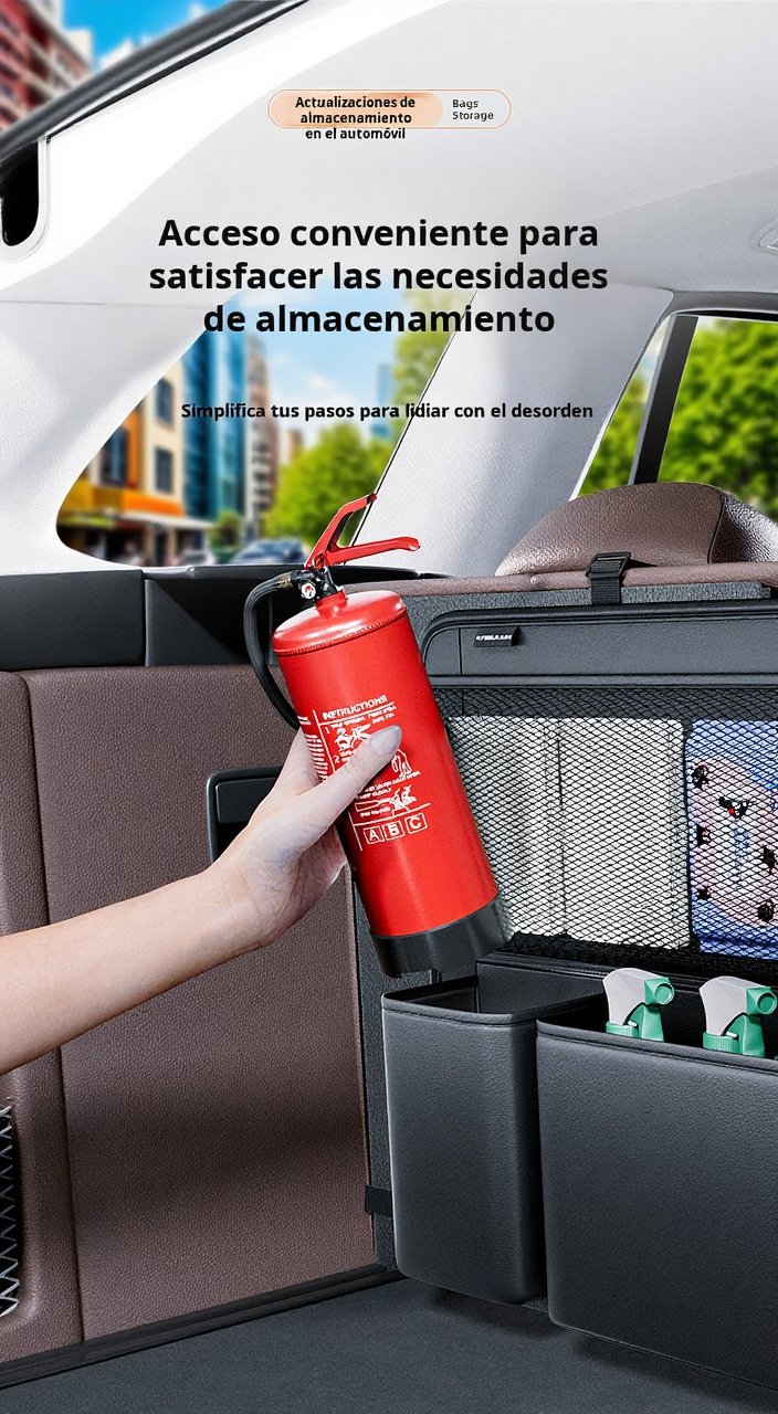 Bolsa colgante para automóvil ideal para guardar accesorios