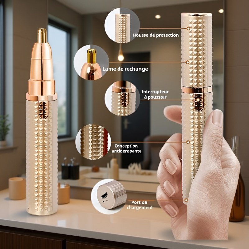 Tondeuse électrique pour nez, épilateur universel pour hommes et femmes