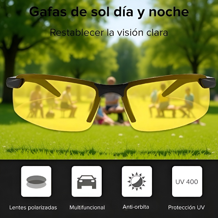 Gafas de sol de uso diurno y nocturno