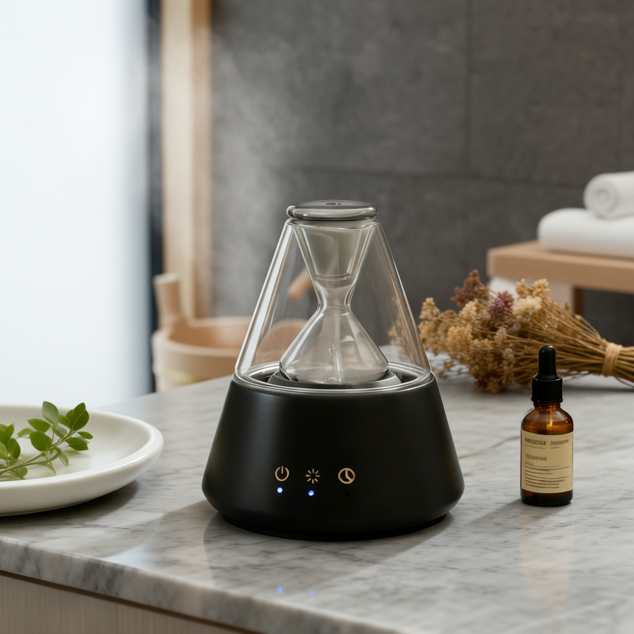 Premium Ultrasonic Aroma Diffuser for Home, Bedroom Essential Oil Humidifier