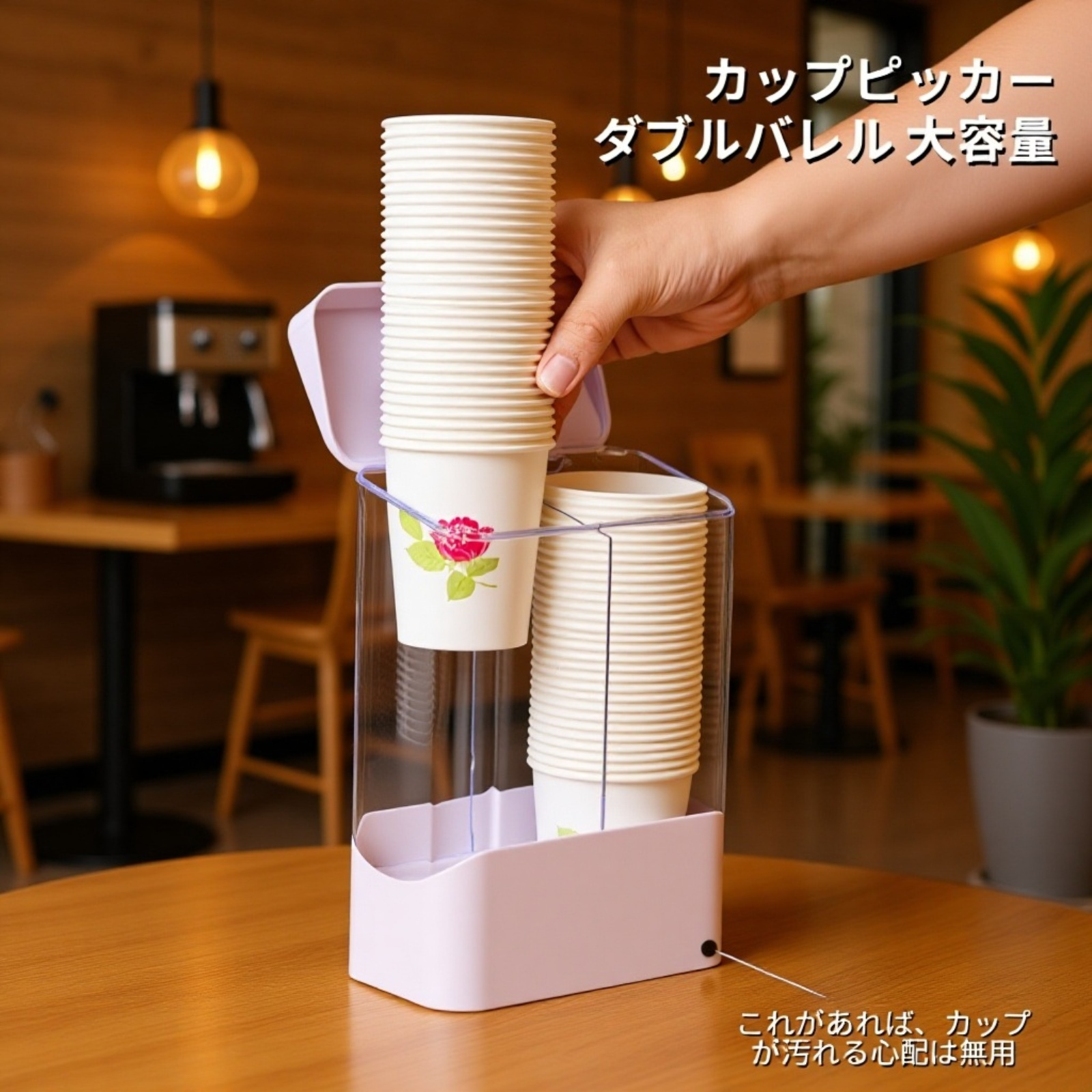 使い捨てカップディスペンサー（壁掛け・シングル/ダブル）