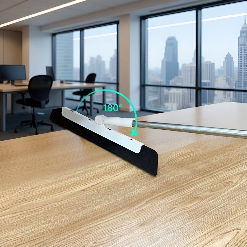 Adjustable handle window washer in use