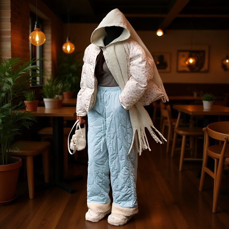 잠금 온도 기능성 여성 팬츠