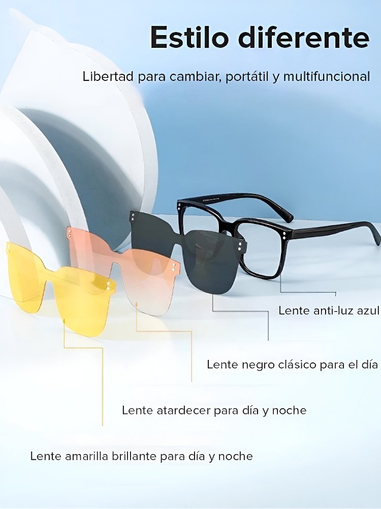 Gafas de sol polarizadas magnéticas 4 en 1
