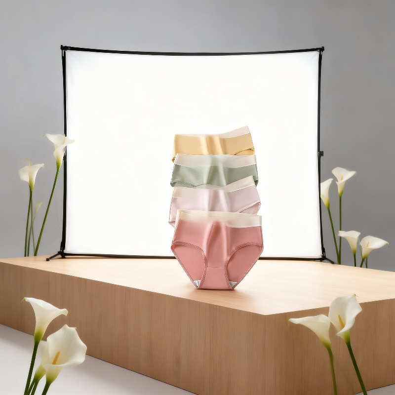 ミッドウエストシームレス抗菌レディースパンツ正面画像