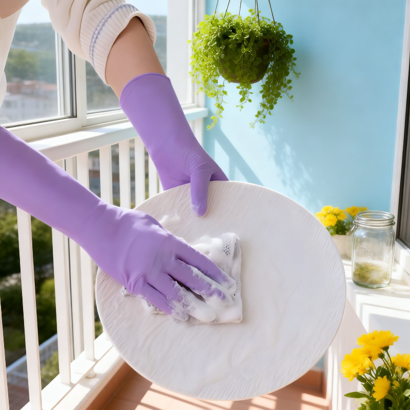 Guantes gruesos desechables de nitrilo resistentes al desgaste y a la suciedad de grasa