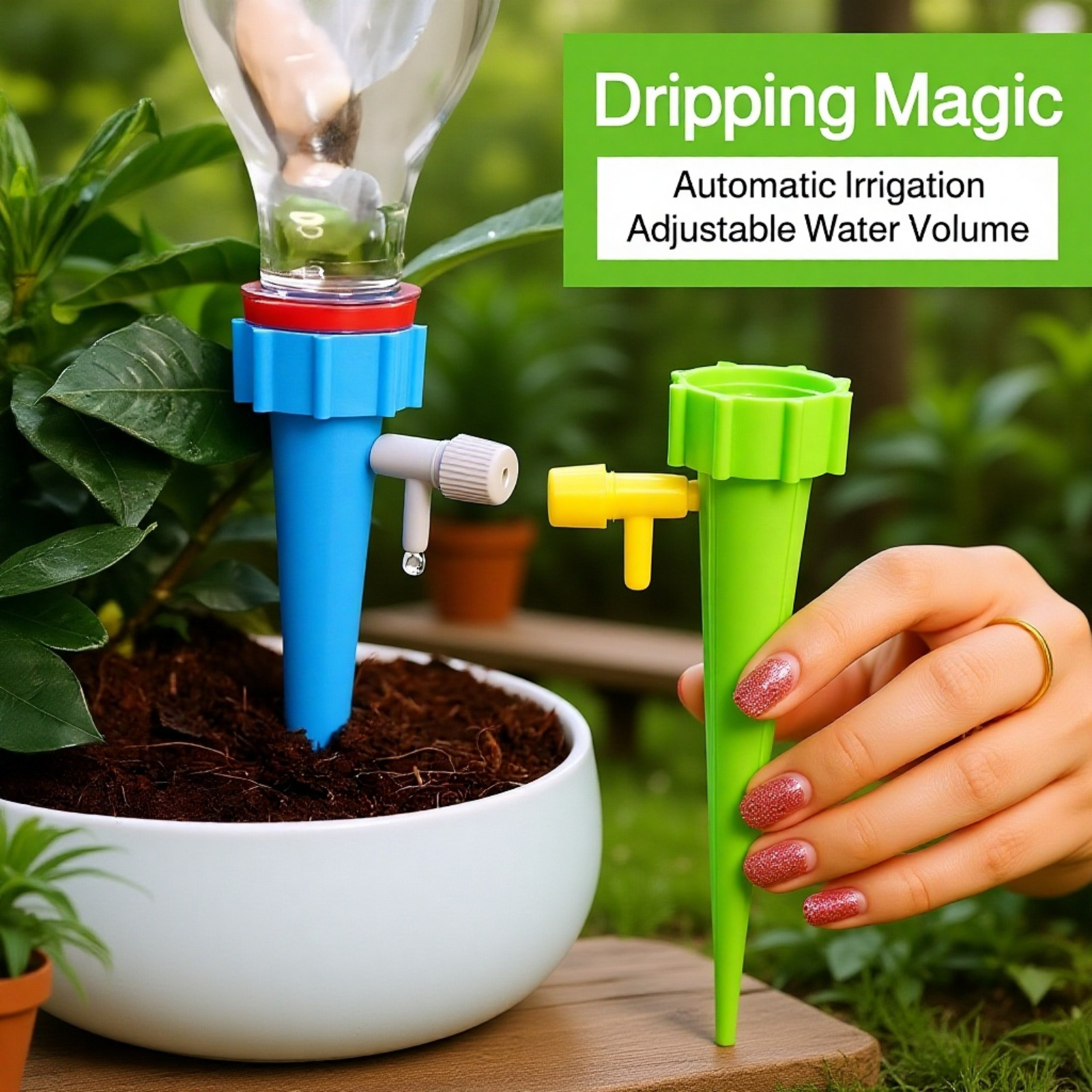 Automatic Plant Watering Device – Adjustable Drip Irrigation System 