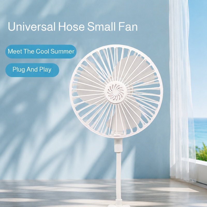 Universal compact fan with USB charging