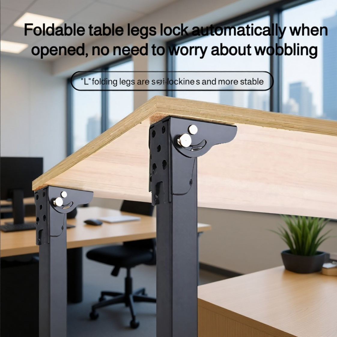 Patas de mesa plegables de 90 grados para camping