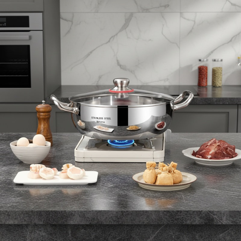 Safe and sturdy household soup pot