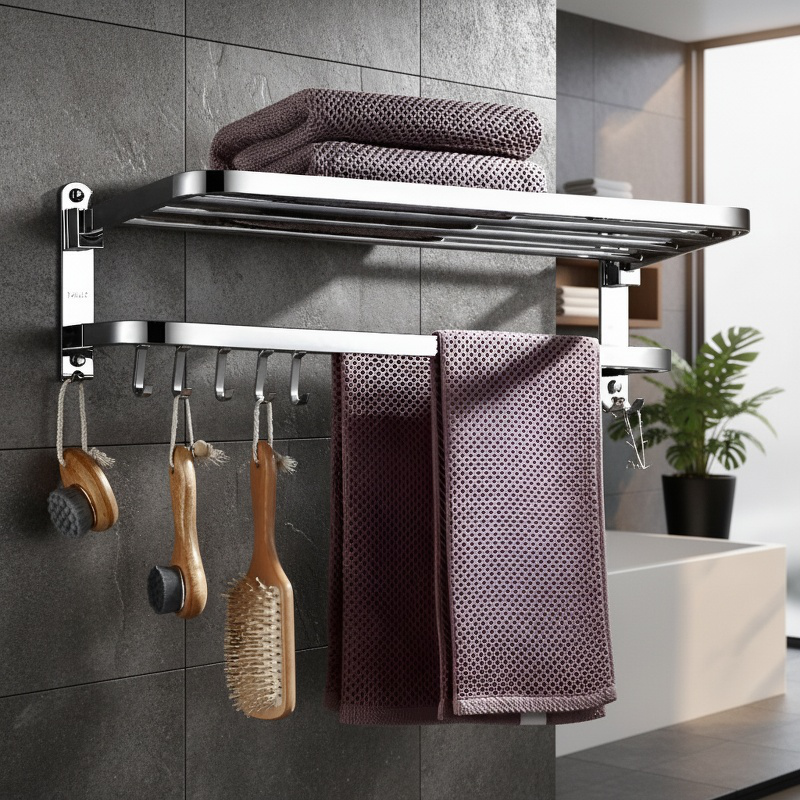 Wall-mounted Stainless Steel Towel Rack