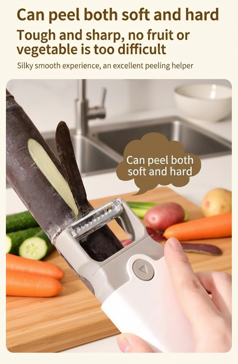 Versatile kitchen slicer and peeler for healthy meal prep