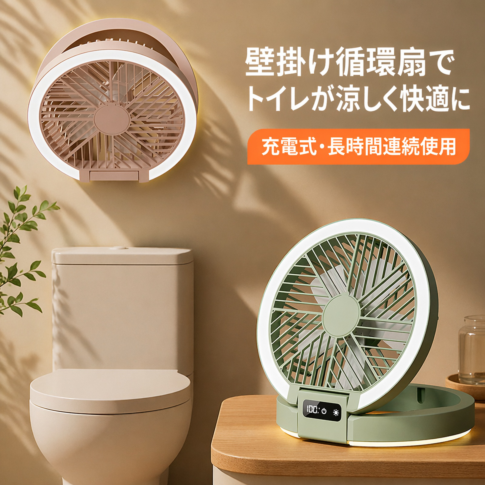 折りたたみ壁掛け省エネサーキュレーター
