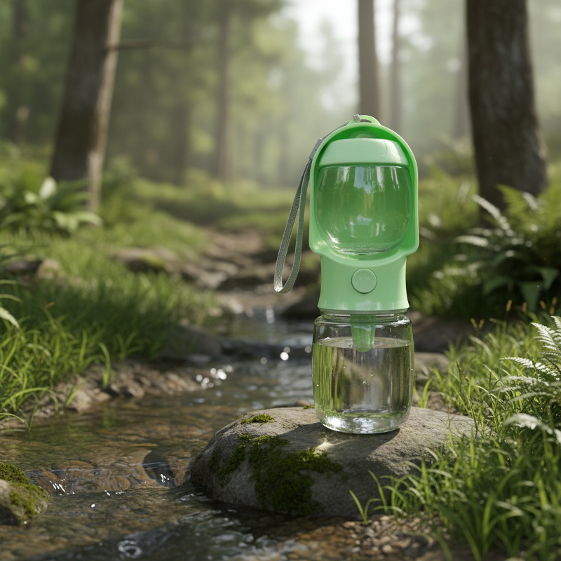 Gourde portable 2-en-1 pour animaux