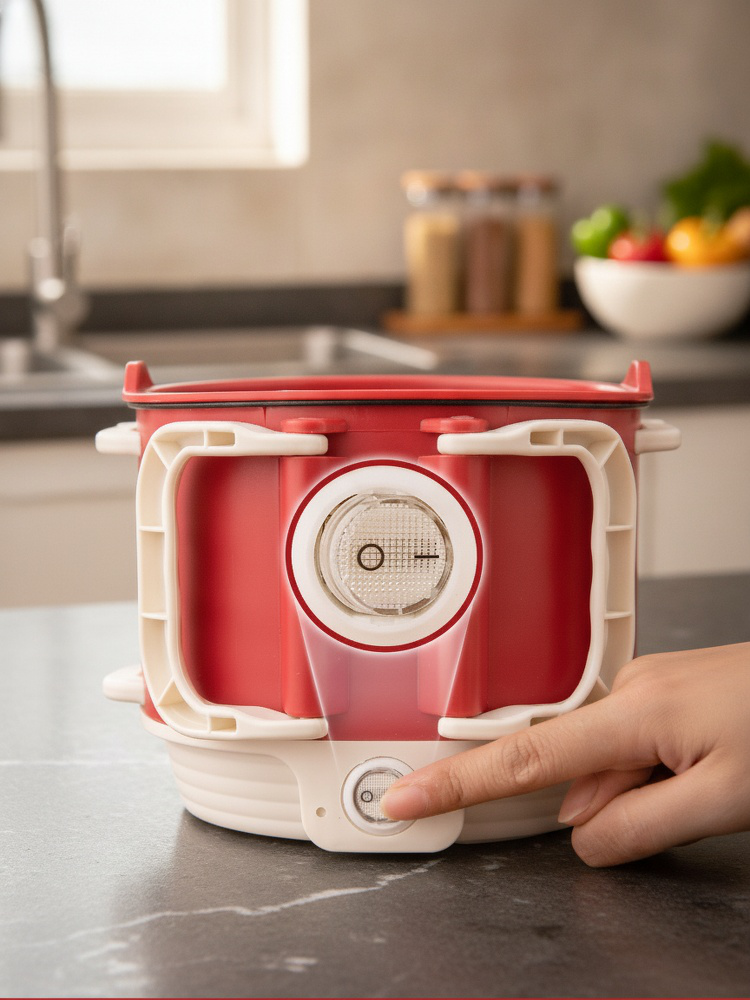 Foldable Electric Cooker with Stand, Multi-Functional
