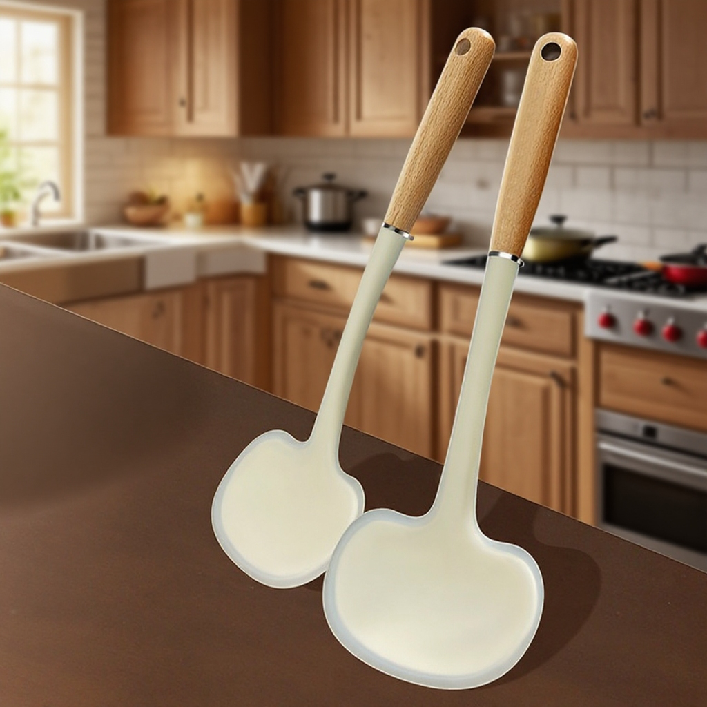 Potravinářská tepelně odolná silikonová vařečka na vaření