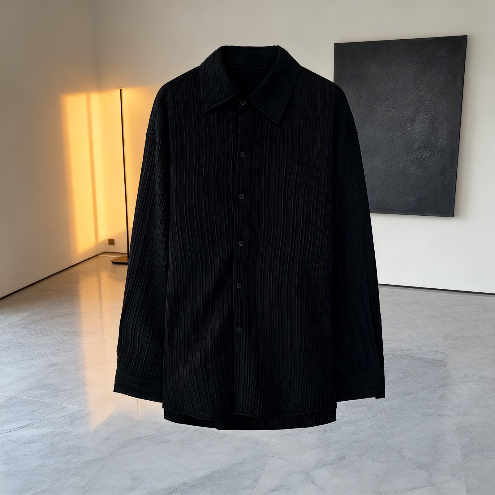 高品質の長袖メンズシャツ