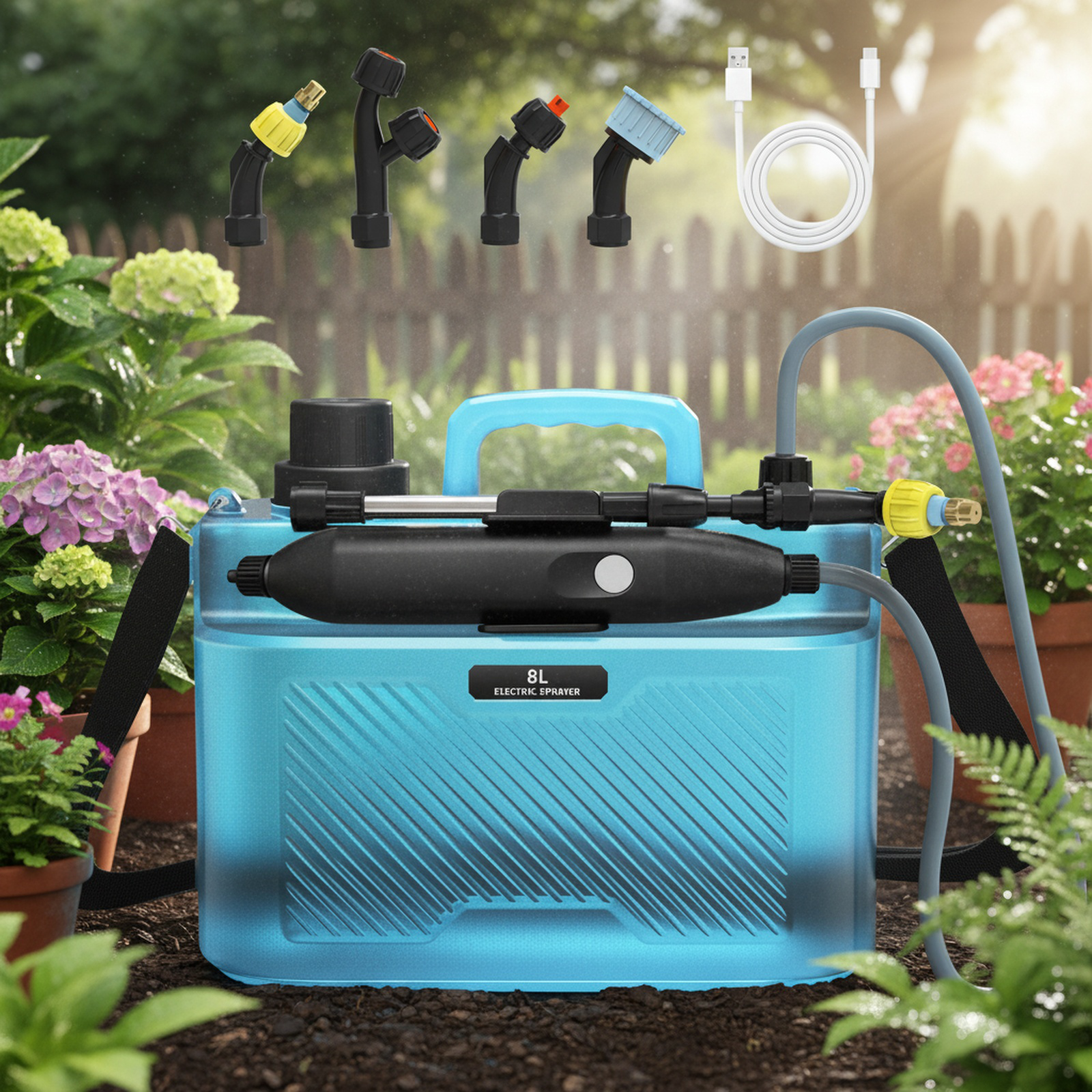 Backpack 5L/8L Electric Sprayer for Gardening, Fertilizing, Disinfecting