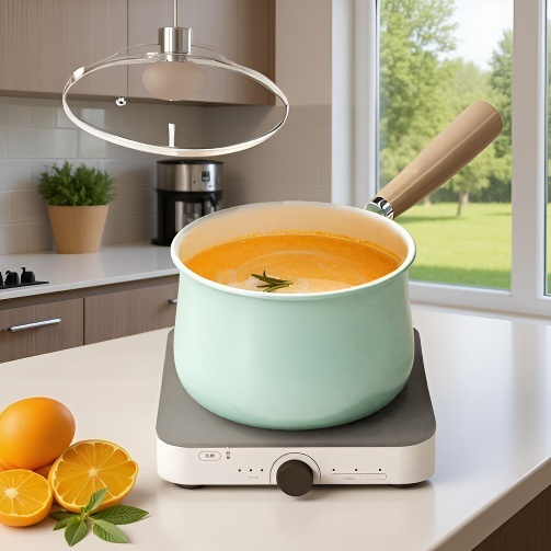 가정용 무접착 우유냄비 양면 무접착 비주얼 라면냄비