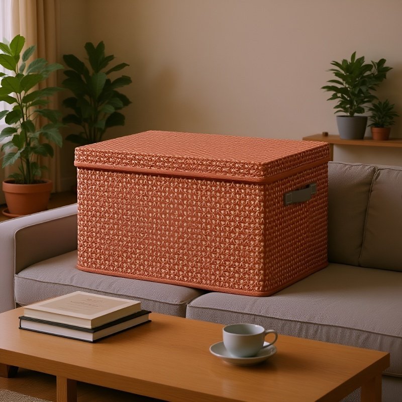 Verdickte PP-Faltbox mit Deckel zur Aufbewahrung von Kleidung und Decken