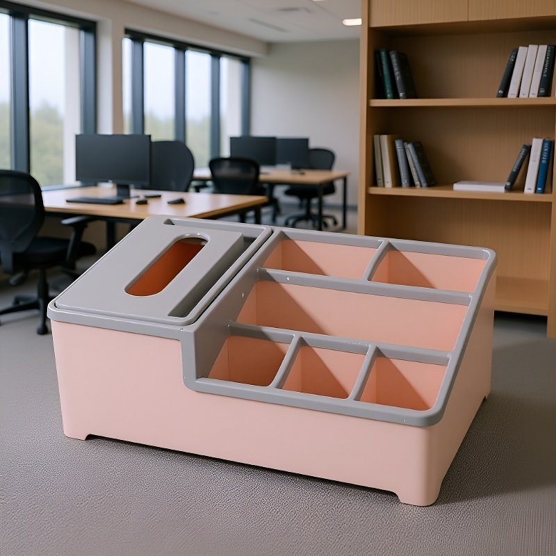 デスクトップ多機能ティッシュボックス