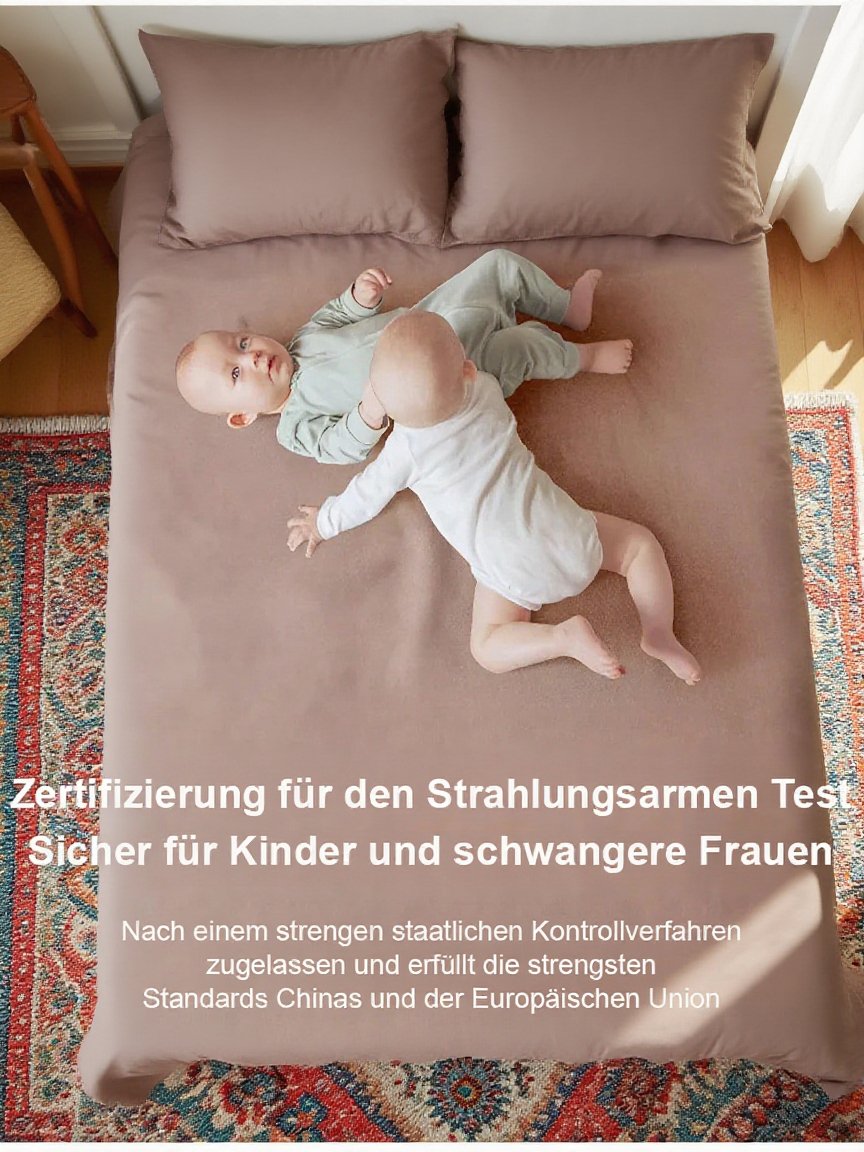 Komfortable elektrische Heizdecke für Allergiker