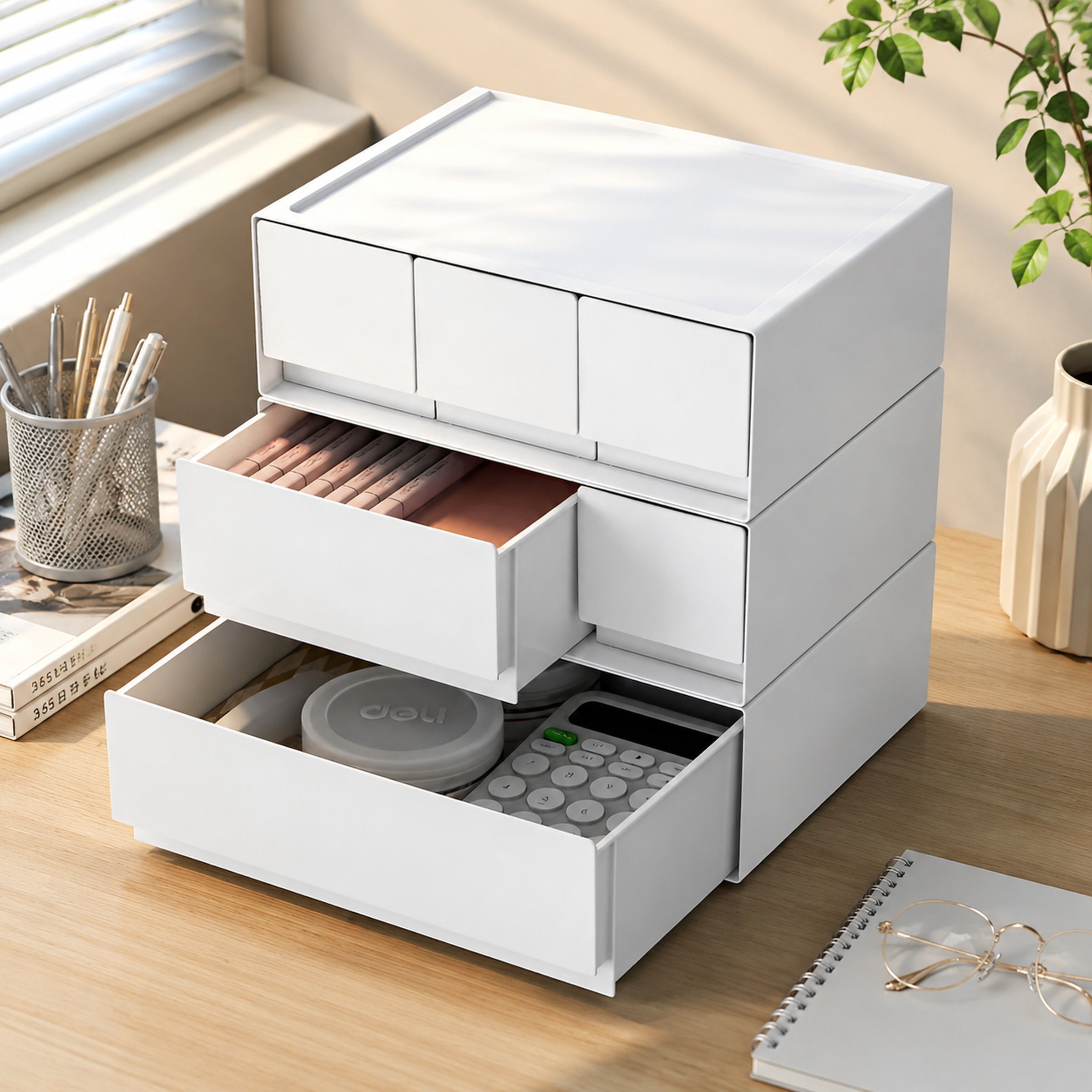 Kunststoff Desktop Aufbewahrungsbox mit mehreren Schubladen