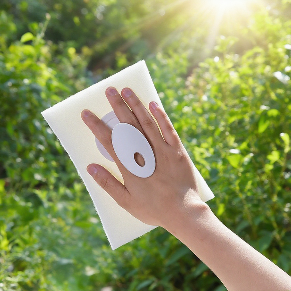 Screen window mesh cleaning pad with handle