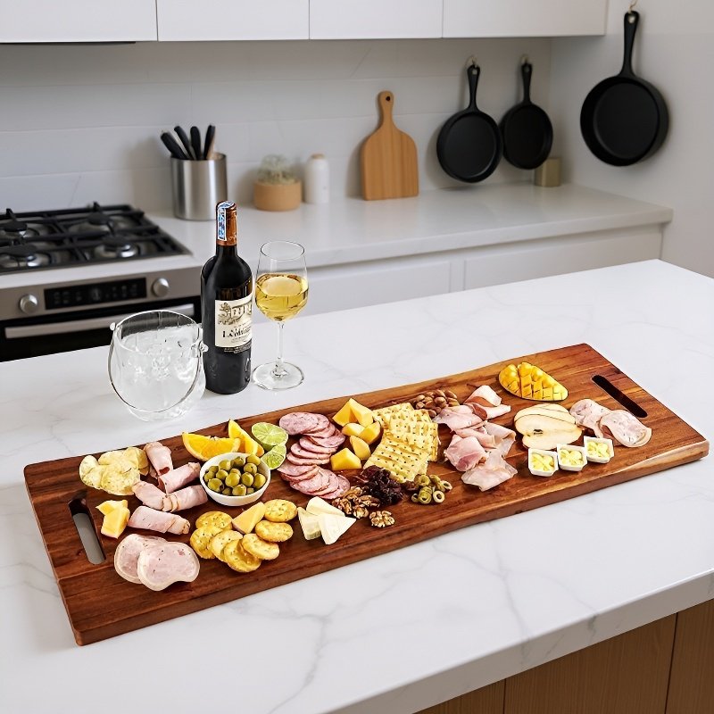  대용량 손잡이 원목 도마