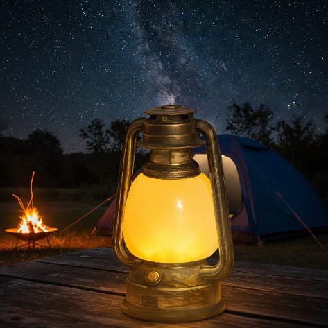 Rechargeable Vintage Camping Lantern, Multifunctional Waterproof Design, Extra-long Battery Life