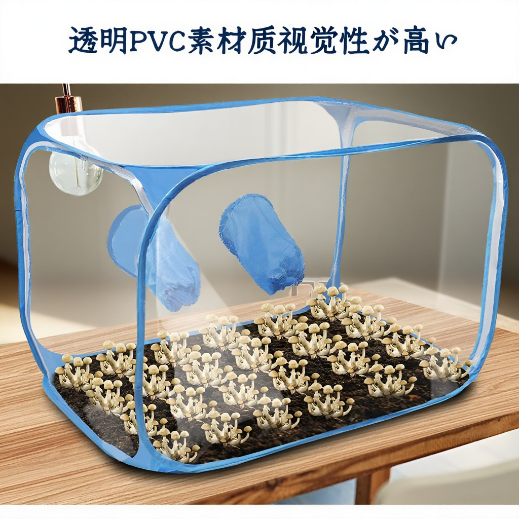 折りたたみ式キノコ栽培バッグの外観