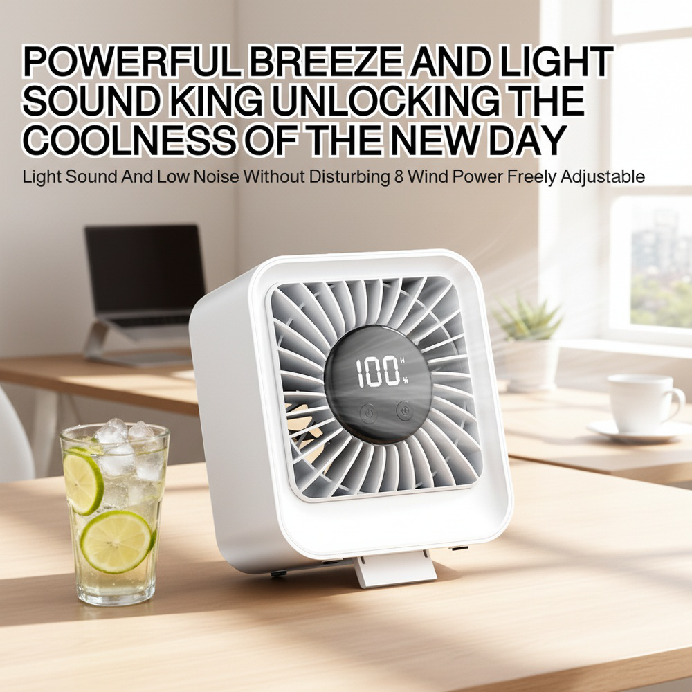 Smart Digital Display Desktop Fan