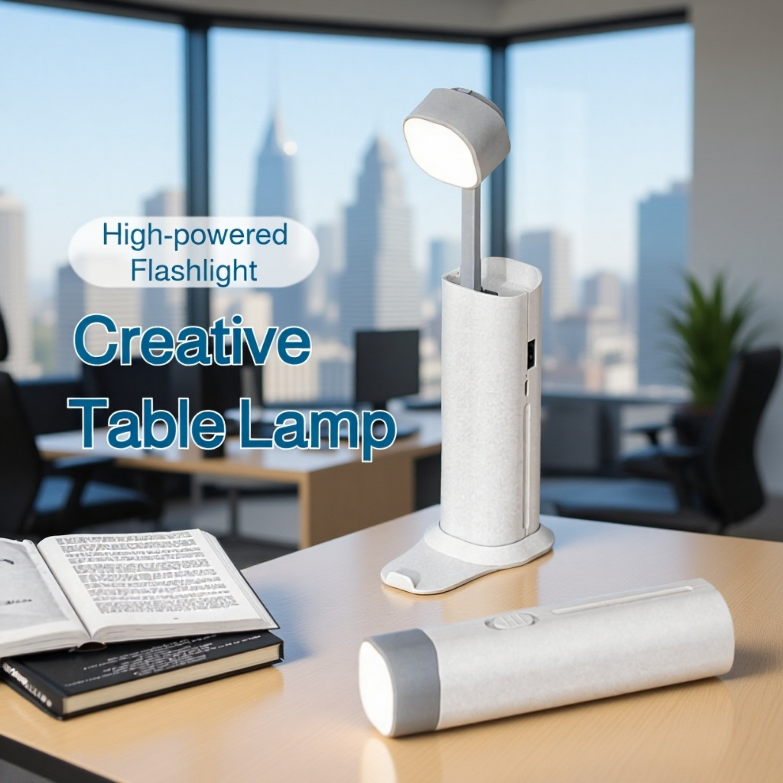 Dual-use Rechargeable & Plug-in LED Night Light