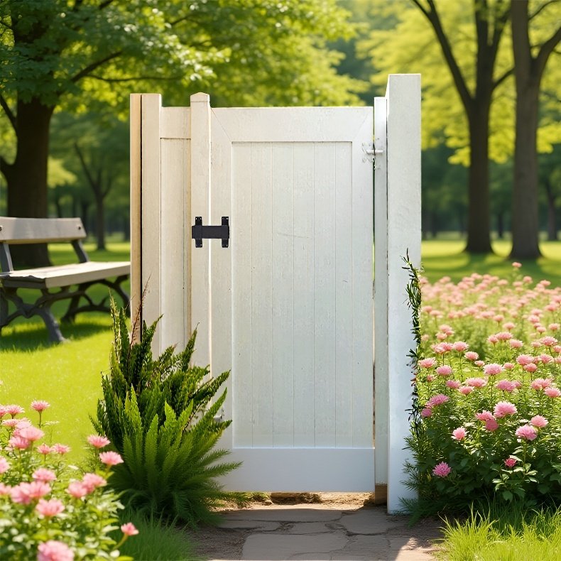 門・ドア用防水門ロック支架の設置イメージ