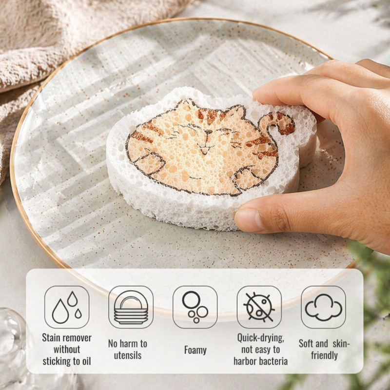 Pulp Cotton Dishwashing Cloth