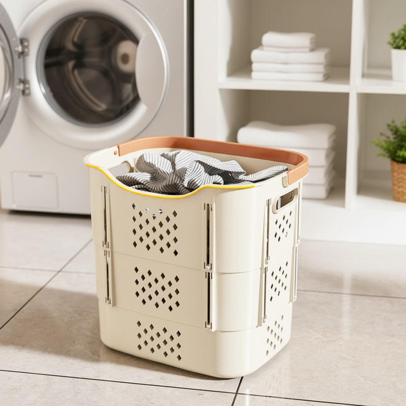 Multilayer largecapacity clothing storage basket